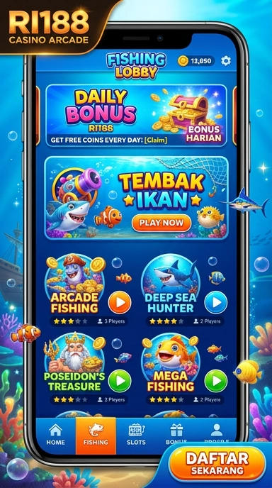 Antarmuka pengguna yang intuitif di aplikasi ri188.
